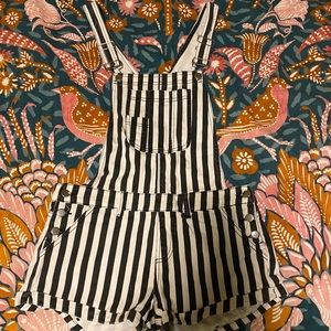 Forever 21 striped overalls